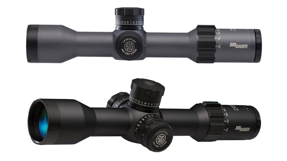 Sig Sauer Tango6 3-18x44mm Rifle Scope, w/Illuminated Reticle, Black, Graphite