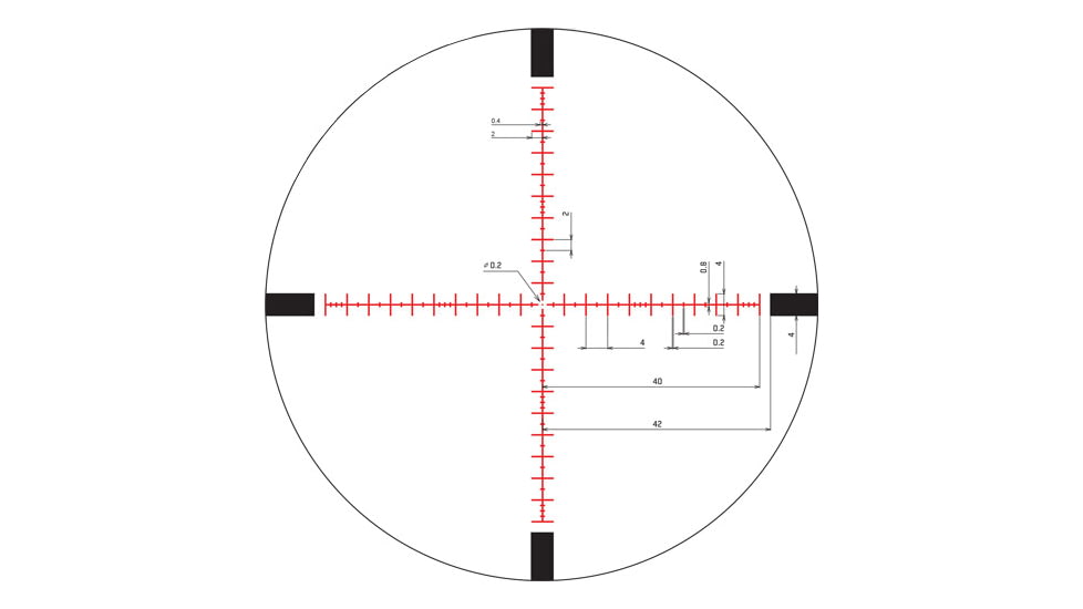 SIG SAUER Tango6 30mm Tube Tactical 2-12x40mm Rifle Scope w/MOA Milling Illuminated Glass Reticle, 0.25 MOA Adjustments, Graphite SOT62001