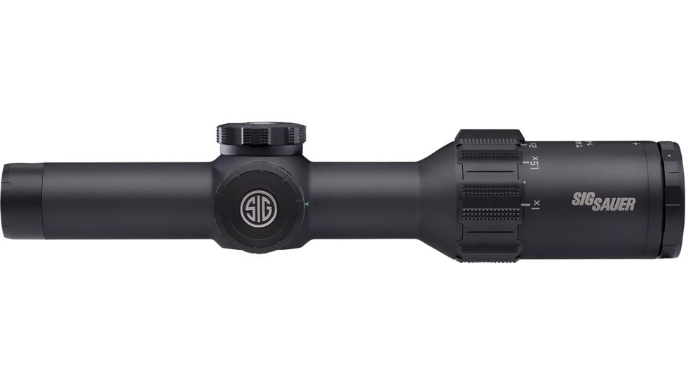 SIG SAUER Tango6 Rifle Scope, 1-6X24mm, 30mm, FFP, 5.56/7.62 Horseshoe Dot Illuminatedinated Reticle, Black, SOT61111