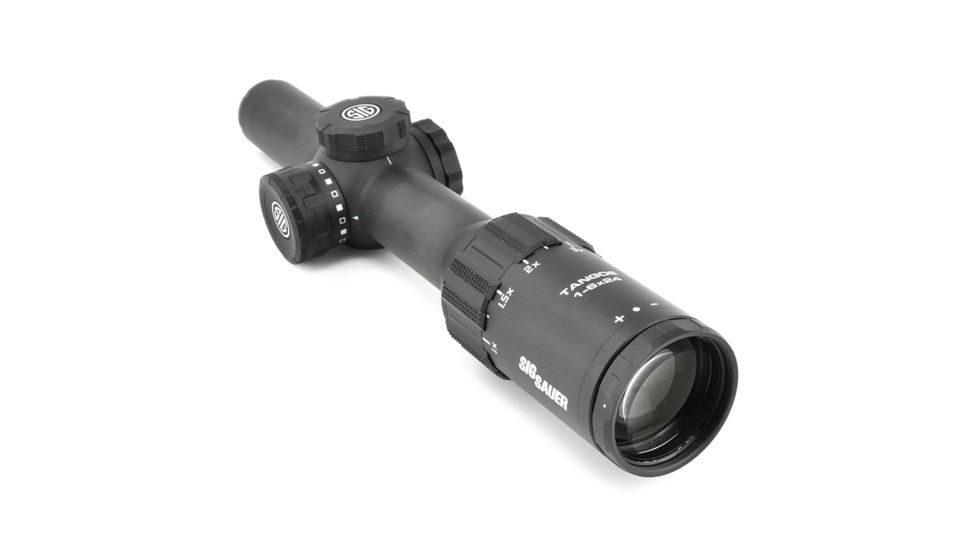 SIG SAUER Tango6 Rifle Scope, 1-6X24mm, 30mm, FFP, 300 Blackout Horseshoe Dot Illuminated Reticle, Black, SOT61112