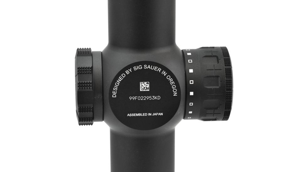 SIG SAUER Tango6 Rifle Scope, 1-6X24mm, 30mm, FFP, 5.56/7.62 Horseshoe Dot Illuminatedinated Reticle, Black, SOT61111