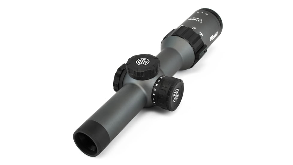 SIG SAUER Tango6 Rifle Scope, 1-6X24mm, 30mm, SFP, Hellfire 3 Gun Illuminated Reticle, Graphite, SOT61018