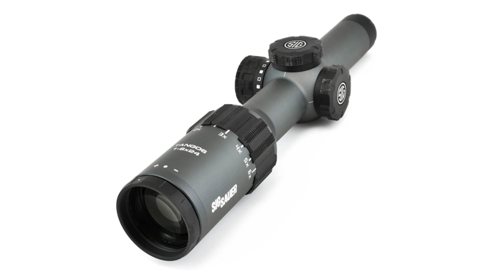 SIG SAUER Tango6 Rifle Scope, 1-6X24mm, 30mm, SFP, HellFire TriPlex Illuminated Reticle, Graphite, SOT61015