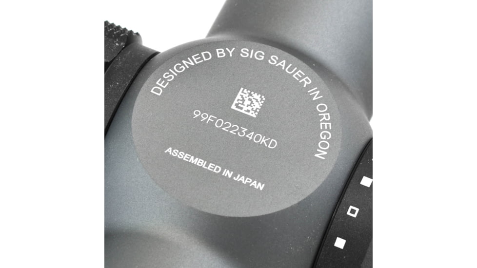 SIG SAUER Tango6 Rifle Scope, 1-6X24mm, 30mm, SFP, HellFire TriPlex Illuminated Reticle, Graphite, SOT61015
