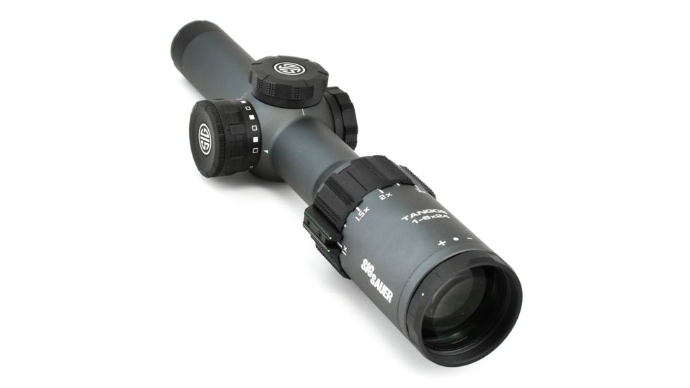 SIG SAUER Tango6 Rifle Scope, 1-6X24mm, 30mm, SFP, MRAD Milling Illuminated Reticle, Graphite, SOT61017
