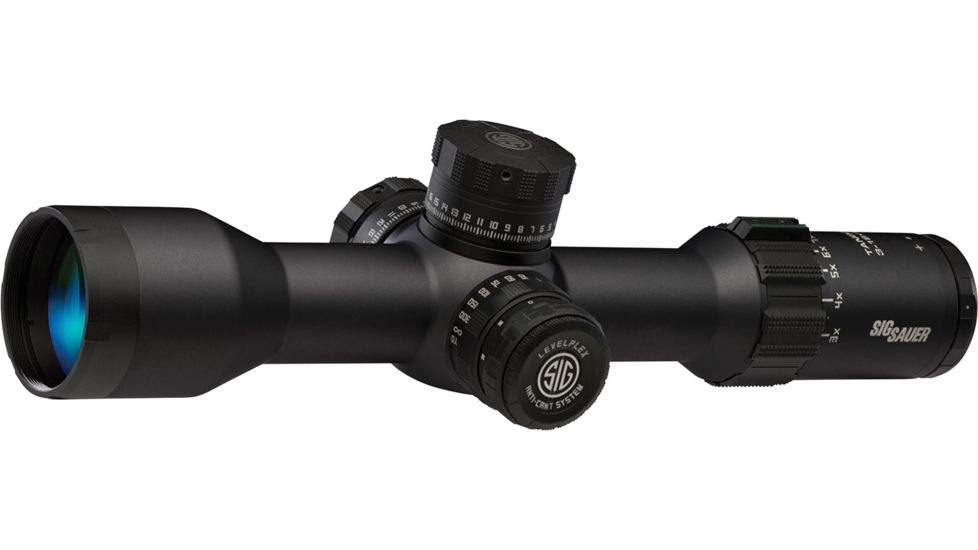 SIG SAUER Tango6 Rifle Scope, 3-18X44mm, 34mm, FFP, MRAD Milling Illuminated Reticle, Levelplex, Side Focus, Black, SOT63112
