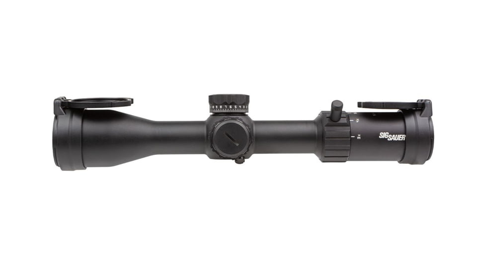 SIG SAUER Whiskey 4 3-12x44mm Rifle Scope, Second Focal Plane, BDC, Black, 3-12x44, SOW43001