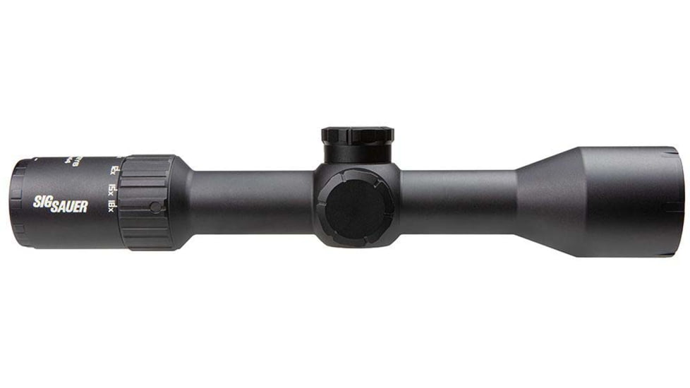 SIG SAUER Whiskey6 Rifle Scope, 3-18x44mm, 30mm Tube, Second Focal Plane, MOA Milling Hunter Reticle, Capped Turret, Black, SOW63111