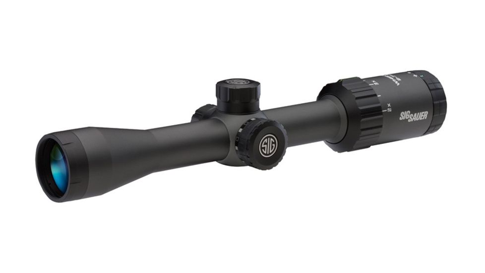 SIG SAUER Whiskey3 2-7x32 mm Rifle Scope,  Quadplex, Graphite 7400295-R (Warning: This scope has no illumination knob as pictured)