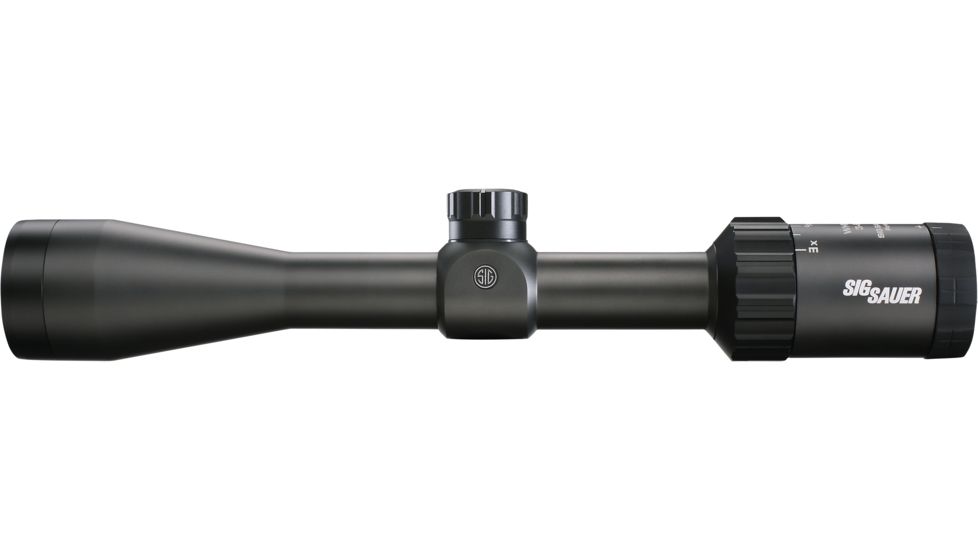 SIG SAUER Whiskey3 3-9x40mm 1in Tube Hunting Rifle Scope w/HellFire TriPlex Reticle, Illum, Graphite SOW33008