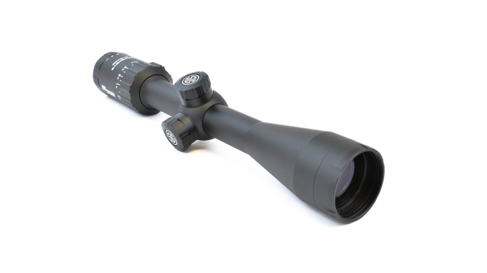 SIG SAUER Whiskey3 3-9x40mm Rifle Scope w/Standard Quadplex Non-Illuminated Reticle, Black, SOW33005