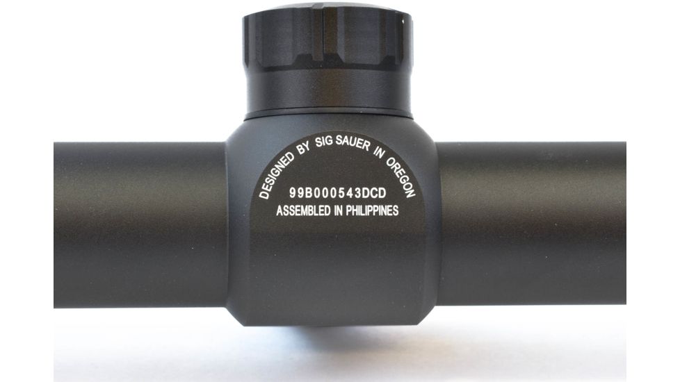 SIG SAUER Whiskey3 3-9x40mm Rifle Scope w/Standard Quadplex Non-Illuminated Reticle, Black, SOW33005