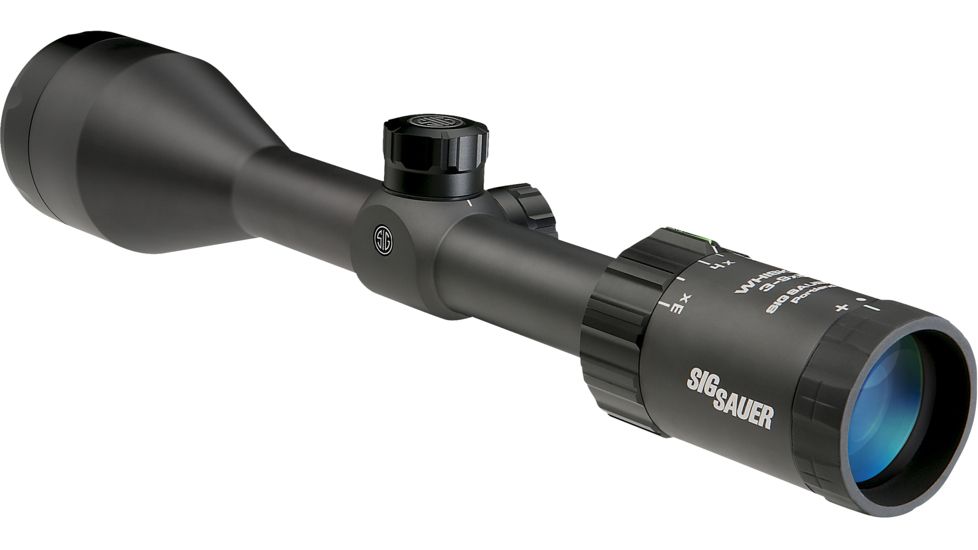 SIG SAUER Whiskey3 4-12x50 1in Tube Hunting Rifle Scope w/Triplex Reticle, Graphite SOW34004