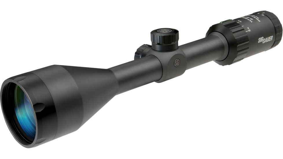 SIG SAUER Whiskey3 4-12x50 1in Tube Hunting Rifle Scope w/Triplex Reticle, Graphite SOW34004