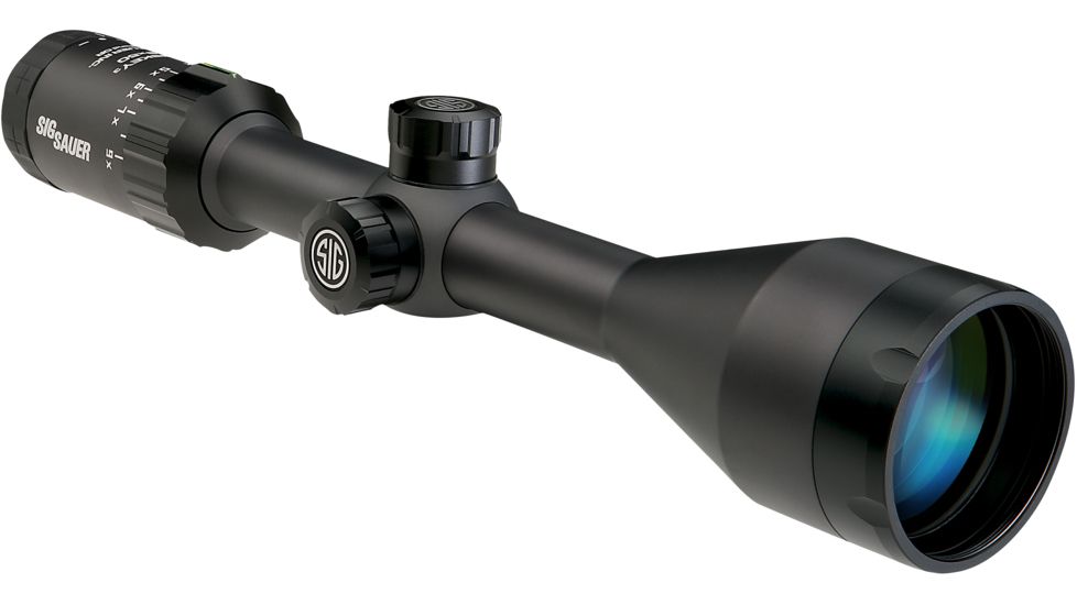 SIG SAUER Whiskey3 4-12x50 1in Tube Hunting Rifle Scope w/Triplex Reticle, Graphite SOW34004