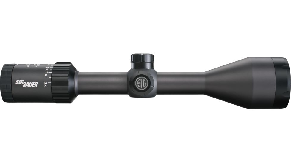 SIG SAUER Whiskey3 4-12x50 1in Tube Hunting Rifle Scope w/Triplex Reticle, Graphite SOW34004