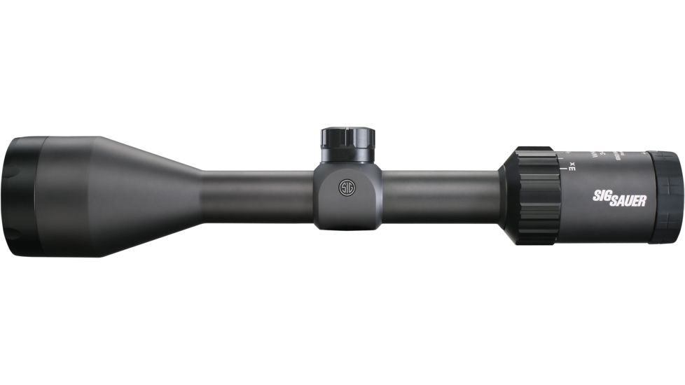 SIG SAUER Whiskey3 4-12x50 1in Tube Hunting Rifle Scope w/Triplex Reticle, Graphite SOW34004