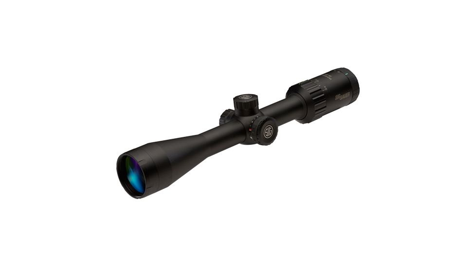 SIG SAUER Whiskey3 Rifle Scope, 3-9X40mm, 1 In, Sfp, Quadplex Reticle, Black, SOW33101