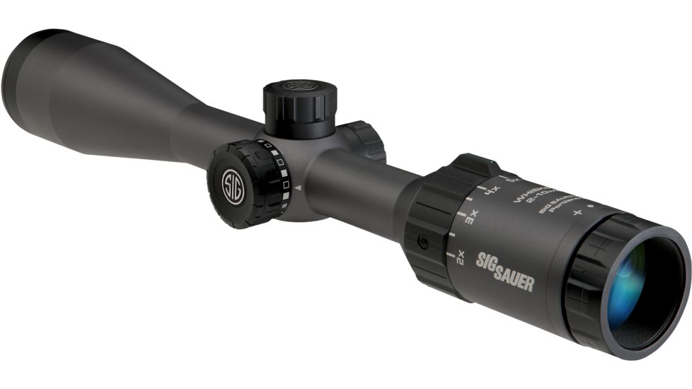 SIG SAUER Whiskey5 2-10x42 1in Tube Hunting Rifle Scope w/Standard Duplex Reticle, Graphite SOW52003