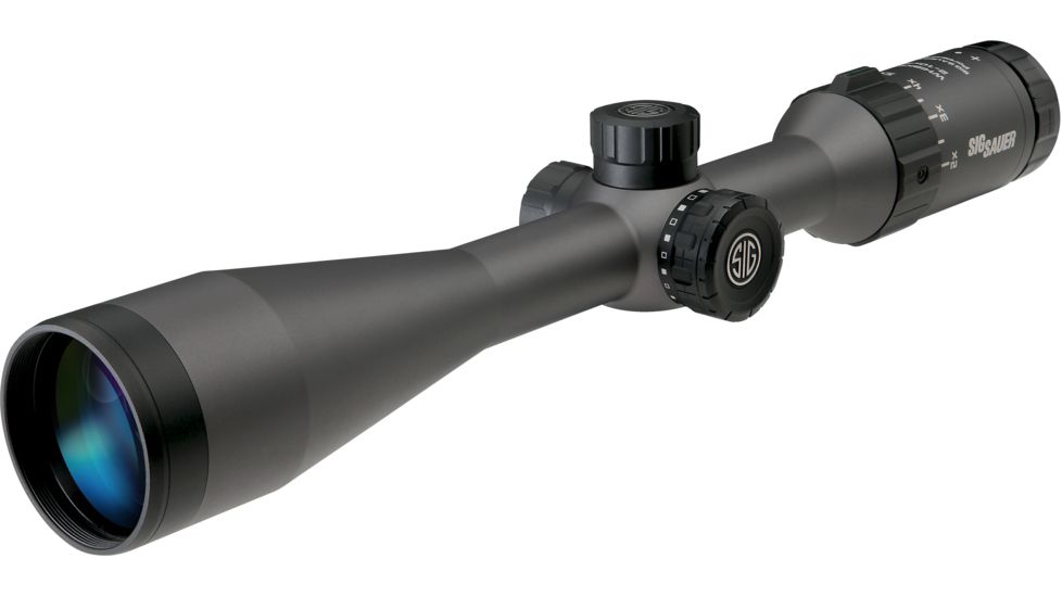 SIG SAUER Whiskey5 2-10x42 1in Tube Hunting Rifle Scope w/Standard Duplex Reticle, Graphite SOW52003