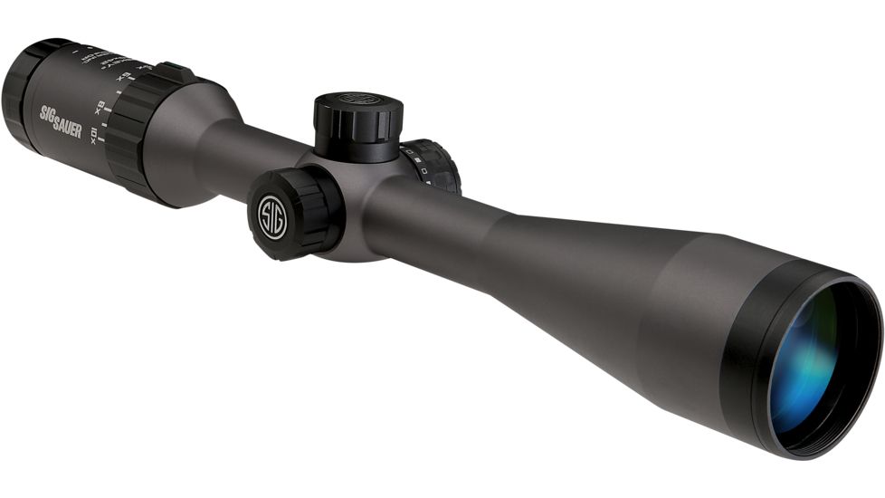 SIG SAUER Whiskey5 2-10x42 1in Tube Hunting Rifle Scope w/Standard Duplex Reticle, Graphite SOW52003