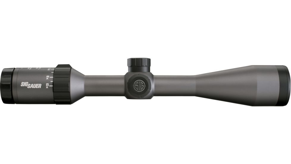 SIG SAUER Whiskey5 2-10x42 1in Tube Hunting Rifle Scope w/Standard Duplex Reticle, Graphite SOW52003