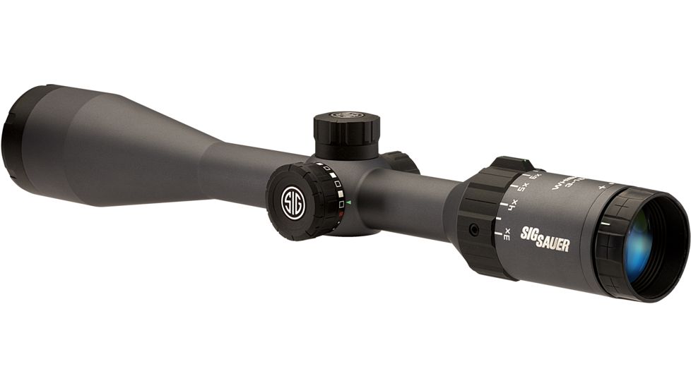 SIG SAUER Whiskey5 3-15x44 1in Tube Hunting Rifle Scope w/Standard Duplex Reticle, Graphite SOW53005