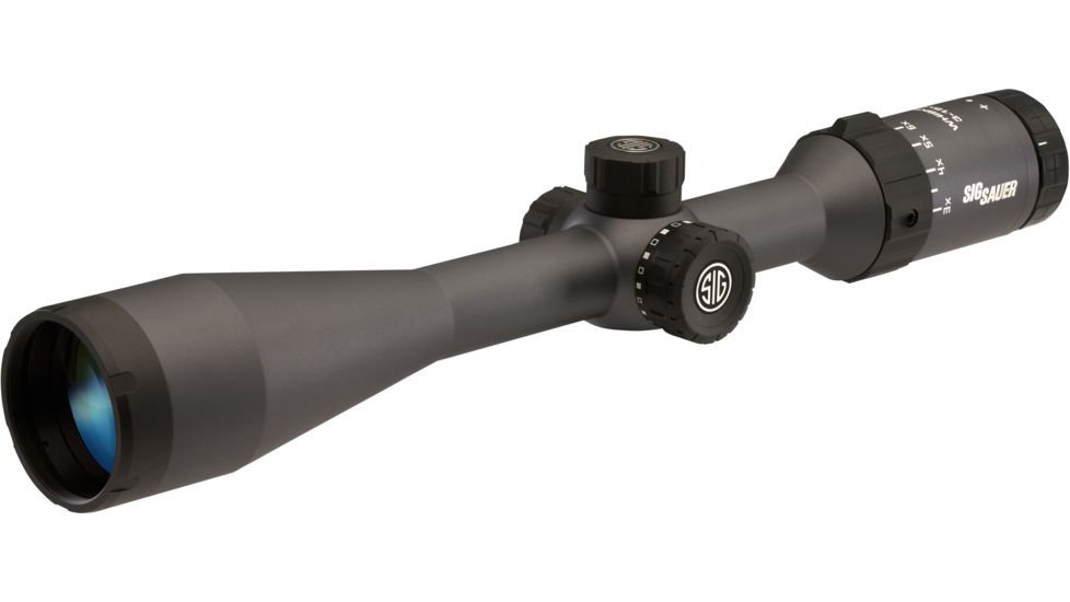 SIG SAUER Whiskey5 3-15x44 1in Tube Hunting Rifle Scope w/Standard Duplex Reticle, Graphite SOW53005