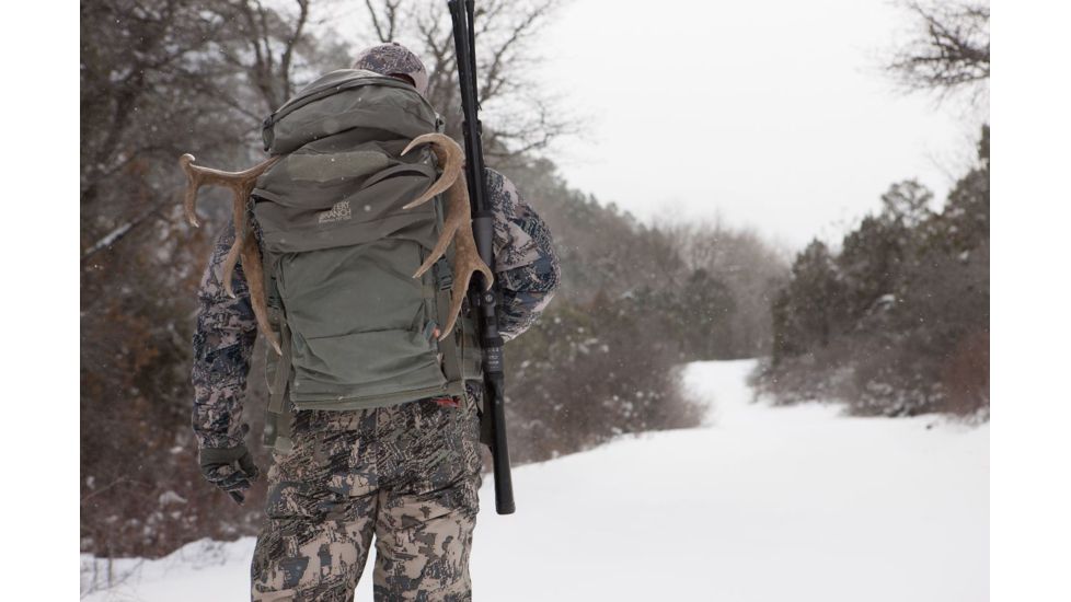 SIG SAUER Whiskey5 3-15x52 30mm Tube Hunting Rifle Scope w/Illuminated Fiber Dot Reticle, 1.0 cm Adjustments, Graphite SOW53004