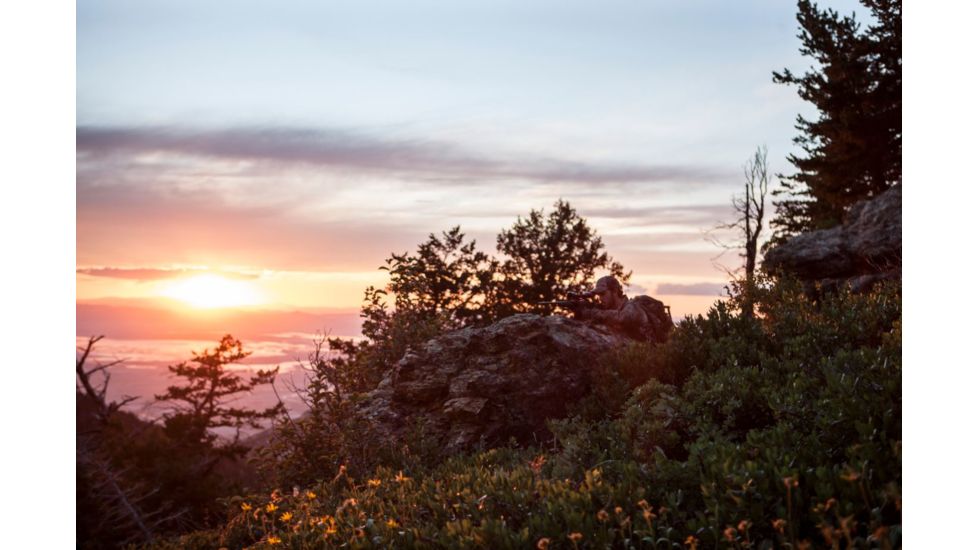 SIG SAUER Whiskey5 3-15x52 30mm Tube Hunting Rifle Scope w/Illuminated Fiber Dot Reticle, 1.0 cm Adjustments, Graphite SOW53004