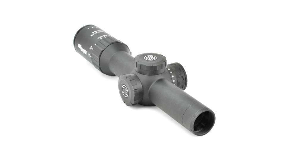 SIG SAUER Whiskey5 Rifle Scope, 1-5X20mm, 30mm, Sfp, Hellfire Circleplex Illum Reticle, Black, SOW51012