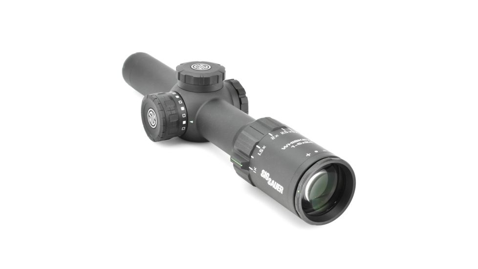 SIG SAUER Whiskey5 Rifle Scope, 1-5X20mm, 30mm, Sfp, Hellfire Circleplex Illum Reticle, Black, SOW51012