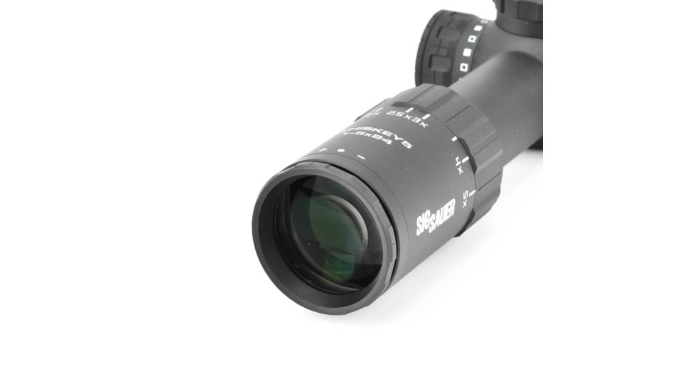 SIG SAUER Whiskey5 Rifle Scope, 1-5X20mm, 30mm, Sfp, Hellfire Circleplex Illum Reticle, Black, SOW51012