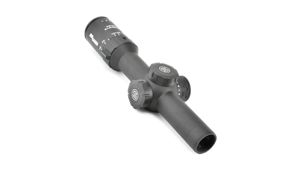 SIG SAUER Whiskey5 Rifle Scope, 1-5X20mm, 30mm, Sfp, Hellfire Quadplex Illum Reticle, Black, SOW51011