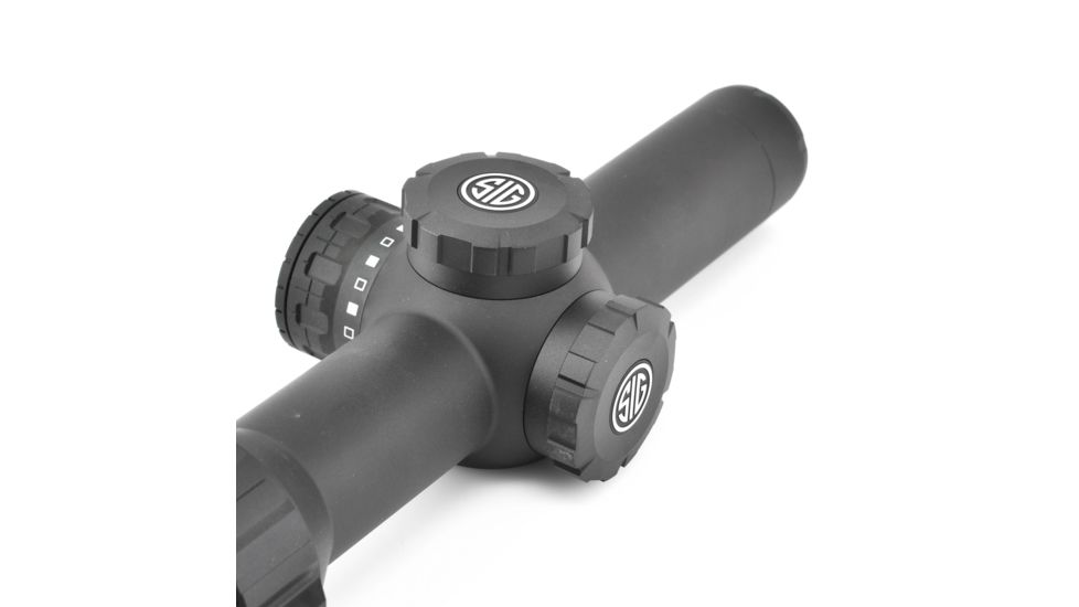 SIG SAUER Whiskey5 Rifle Scope, 1-5X20mm, 30mm, Sfp, Hellfire Quadplex Illum Reticle, Black, SOW51011