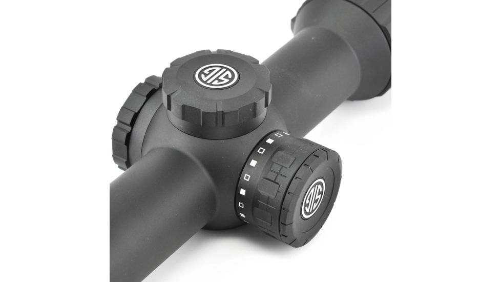 SIG SAUER Whiskey5 Rifle Scope, 1-5X20mm, 30mm, Sfp, Hellfire Quadplex Illum Reticle, Black, SOW51011
