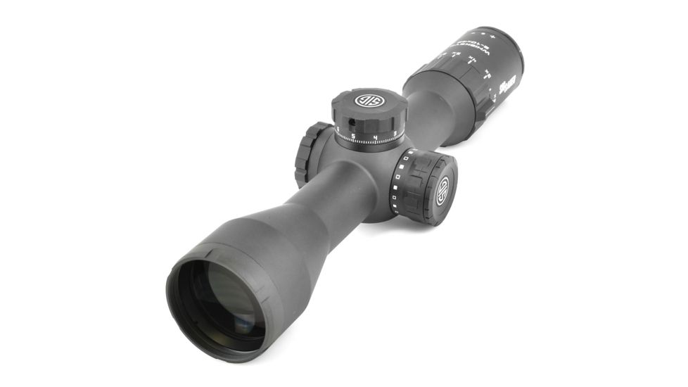 SIG SAUER Whiskey5 Rifle Scope, 2-10X42mm, 30mm, SFP, HellFire TriPlex Illuminated Reticle, Black, SOW52012