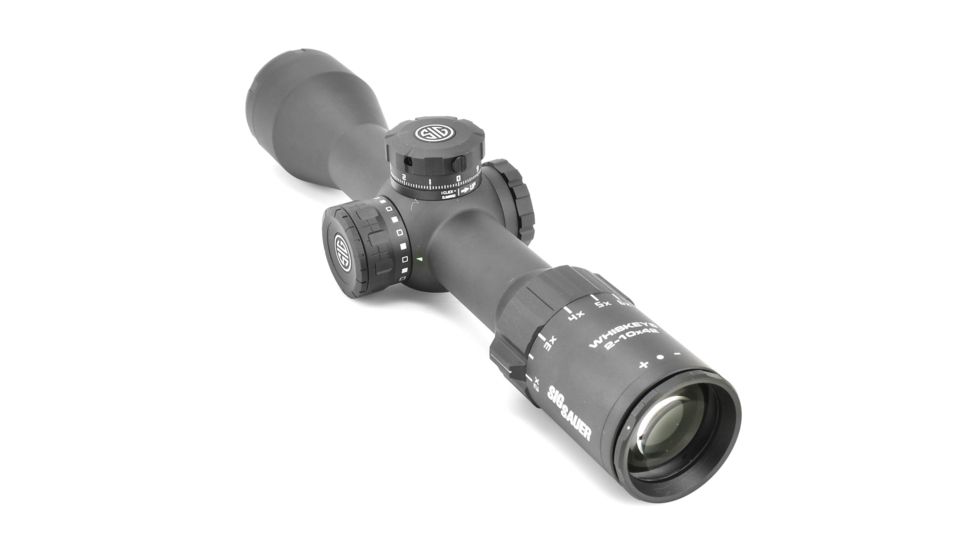 SIG SAUER Whiskey5 Rifle Scope, 2-10X42mm, 30mm, SFP, HellFire TriPlex Illuminated Reticle, Black, SOW52012