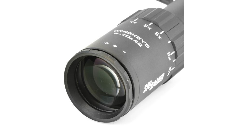 SIG SAUER Whiskey5 Rifle Scope, 2-10X42mm, 30mm, SFP, HellFire TriPlex Illuminated Reticle, Black, SOW52012