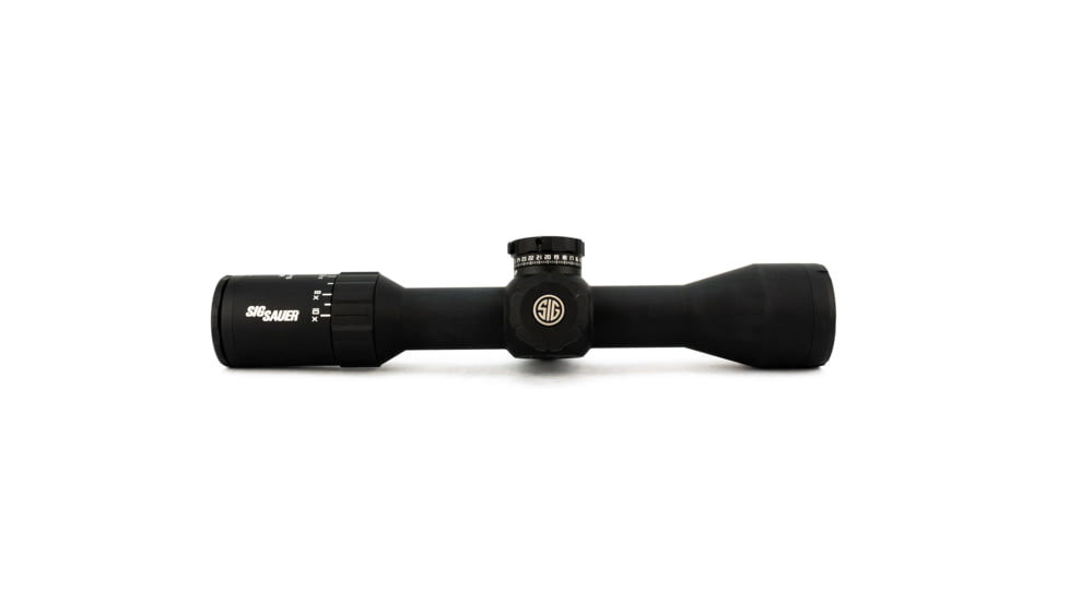 SIG SAUER Whiskey5 2-10x42mm Rifle Scope 30mm Tube, Second Focal Plane, Black, MOA Milling Hunter Illuminated Reticle, MOA, SOW52014