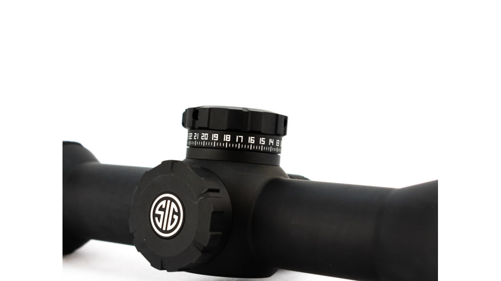 SIG SAUER Whiskey5 2-10x42mm Rifle Scope 30mm Tube, Second Focal Plane, Black, MOA Milling Hunter Illuminated Reticle, MOA, SOW52014