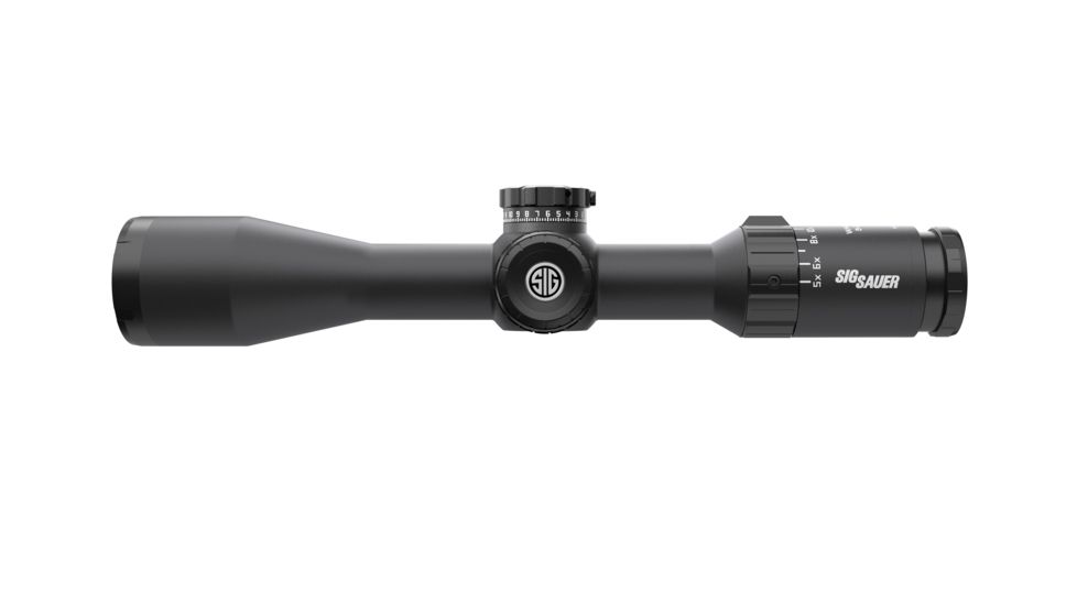 SIG SAUER Whiskey5 Rifle Scope, 3-15X44mm, 30mm, Sfp, Hellfire Triplex Illum Reticle, Levelplex, Graphite, SOW53012