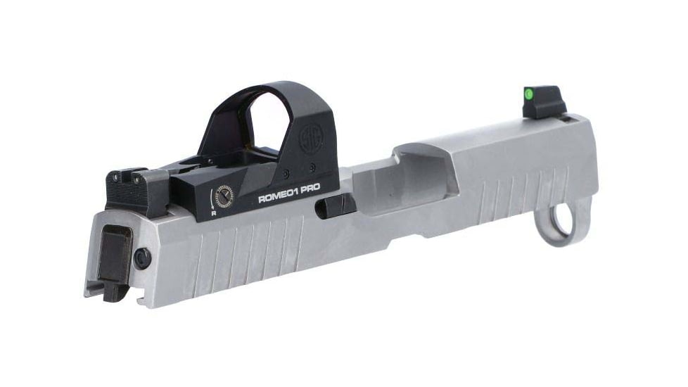 SIG SAUER X Series 9 mm Slide Assembly P320 Pro w/ Romeo1PRO, SIG SAUER P320 Subcompact/P320 X-Compact, 6 MOA, 3.6in, White, 8900277