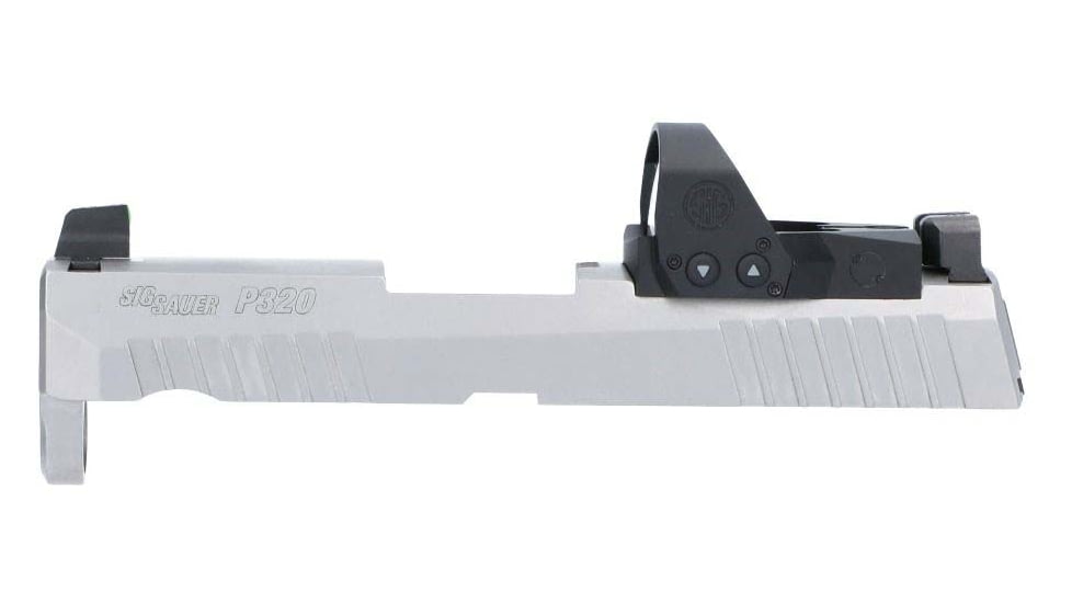 SIG SAUER X Series 9 mm Slide Assembly P320 Pro w/ Romeo1PRO, SIG SAUER P320 Subcompact/P320 X-Compact, 6 MOA, 3.6in, White, 8900277