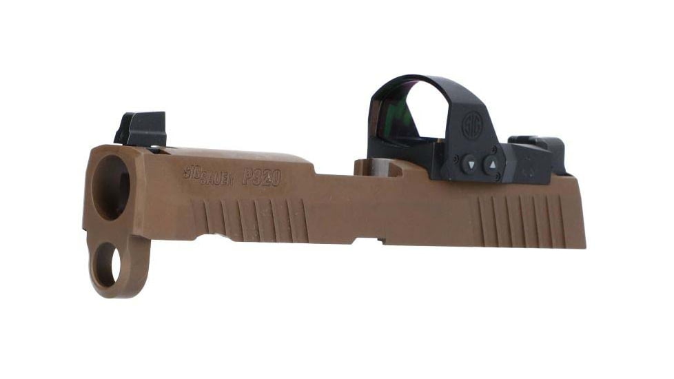 SIG SAUER XSeries Slide Assembly, 9 mm, w/ Romeo1PRO, 6MOA, 3.6in, Coyote Tan, 8900276