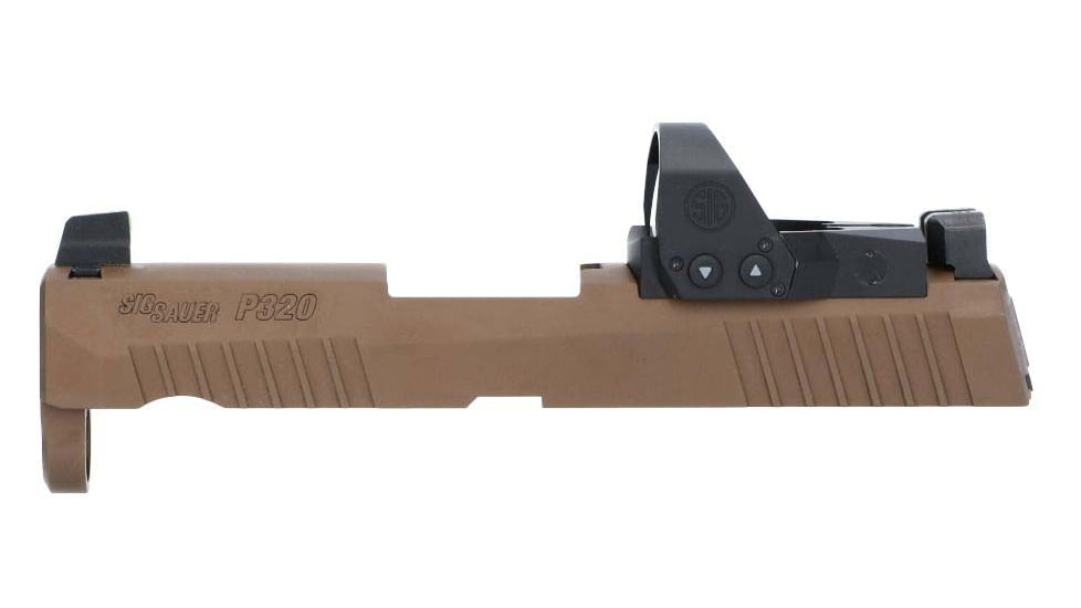 SIG SAUER XSeries Slide Assembly, 9 mm, w/ Romeo1PRO, 6MOA, 3.6in, Coyote Tan, 8900276