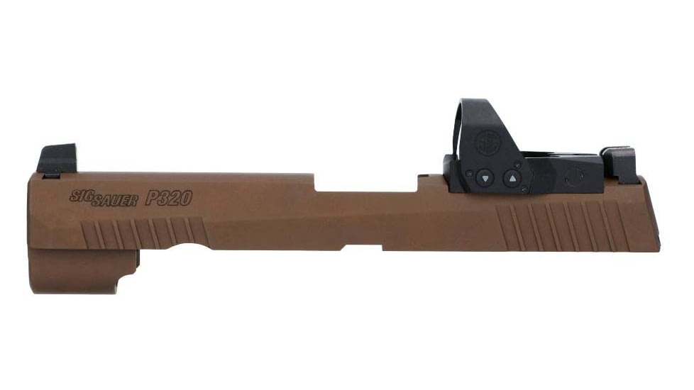 SIG SAUER XSeries Slide Assembly, 9 mm, w/ Romeo1PRO, 6MOA, 4.7in, Coyote Tan, 8900282