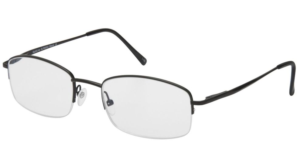 Sightline 6002 Bifocal Prescription Eyeglasses, Black Frame, SLR6002BK100BI