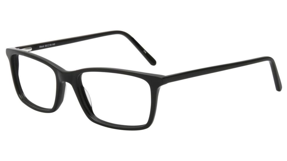 Sightline Payton Single Vision Prescription Eyeglasses, Black Frame, SLPPAYBK100SV