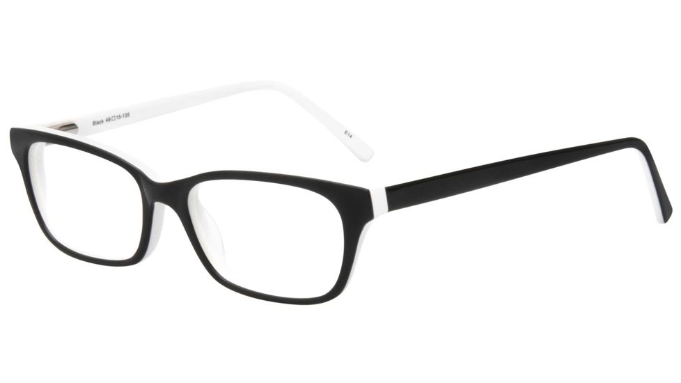 Sightline Skyler Single Vision Prescription Eyeglasses, Black Frame, SLPSKYBK100SV